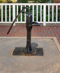 The water pump where Helen first discovered the miracle of language.